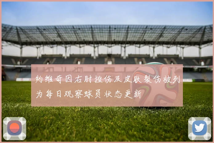 约维奇因右肘挫伤及皮肤裂伤被列为每日观察球员状态更新